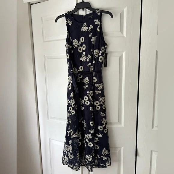 knee length dresses for ladies T-Tahari Pleated Halter Midi Dress – Elie Tahari main image 0